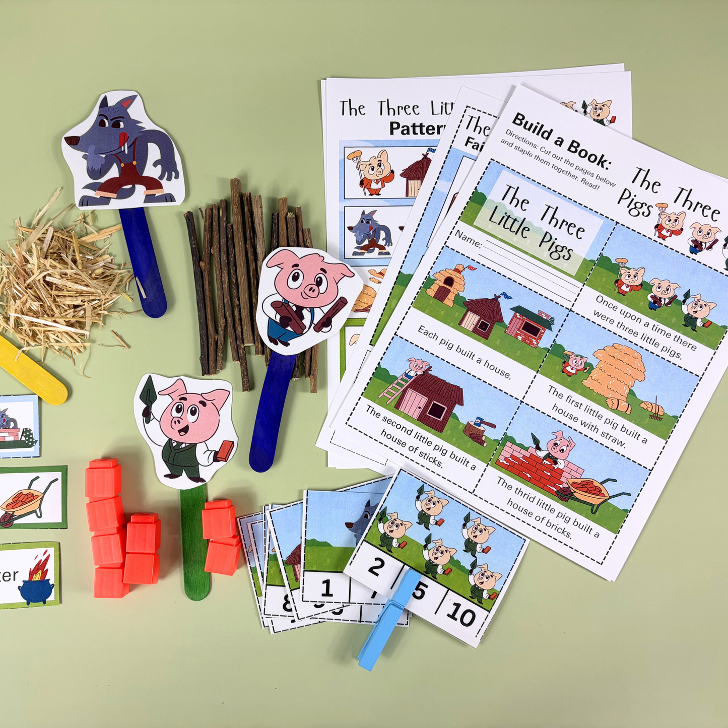 The Three Little Pigs Sensory Story