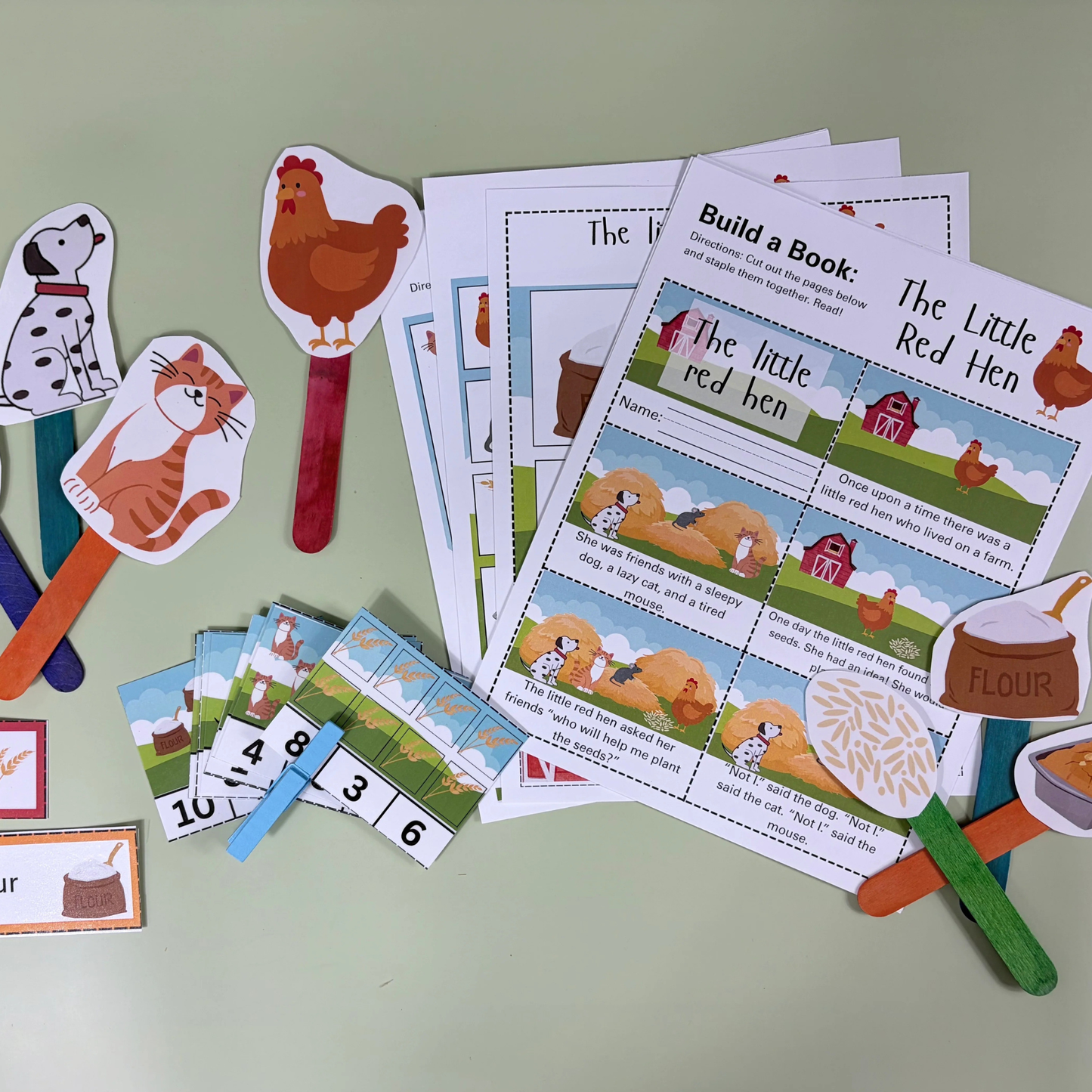 The Little Red Hen Sensory Story