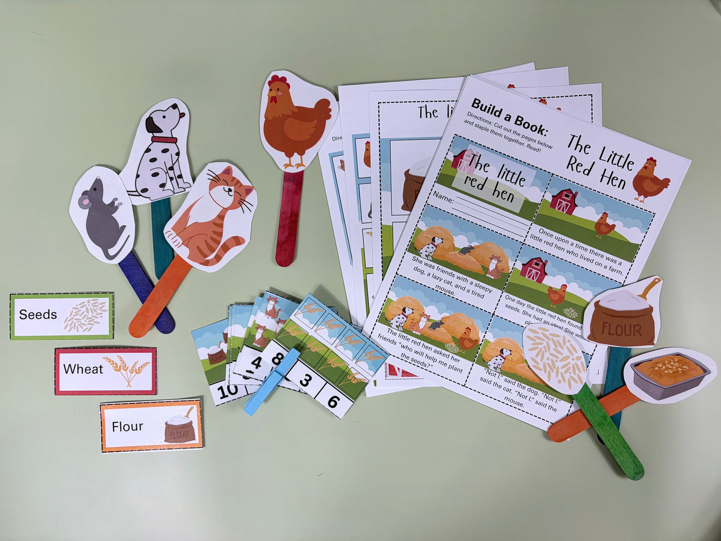 The Little Red Hen Sensory Story