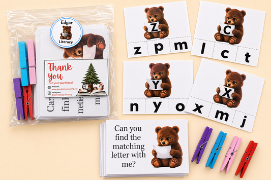 Bear Alphabet Matching Cards
